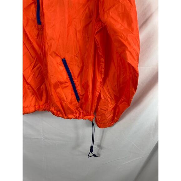 Lands End 1/4 Zip Orange Windbreaker Jacket size Medium - Picture 2 of 6